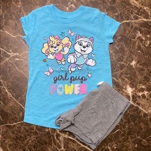 jumping beans Paw Patrol tee and short set